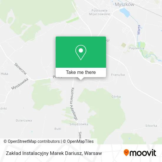 Карта Zakład Instalacyjny Marek Dariusz