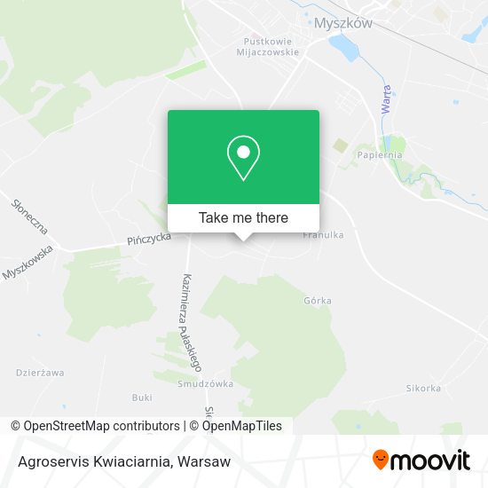 Agroservis Kwiaciarnia map