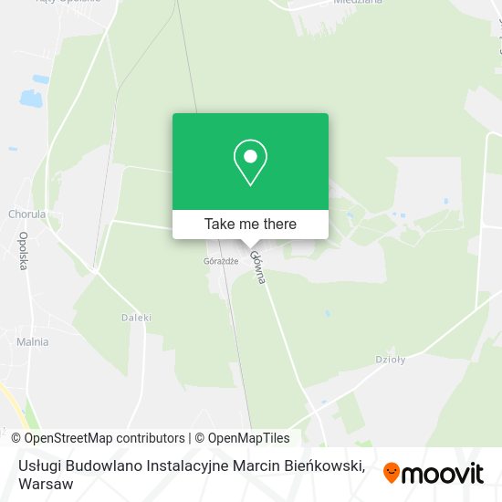 Usługi Budowlano Instalacyjne Marcin Bieńkowski map