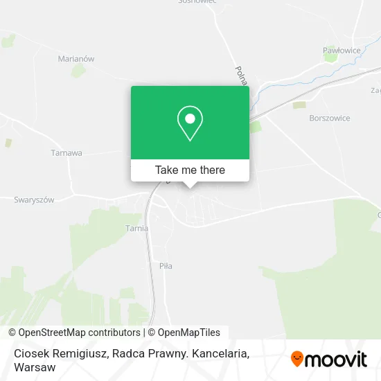 Карта Ciosek Remigiusz, Radca Prawny. Kancelaria
