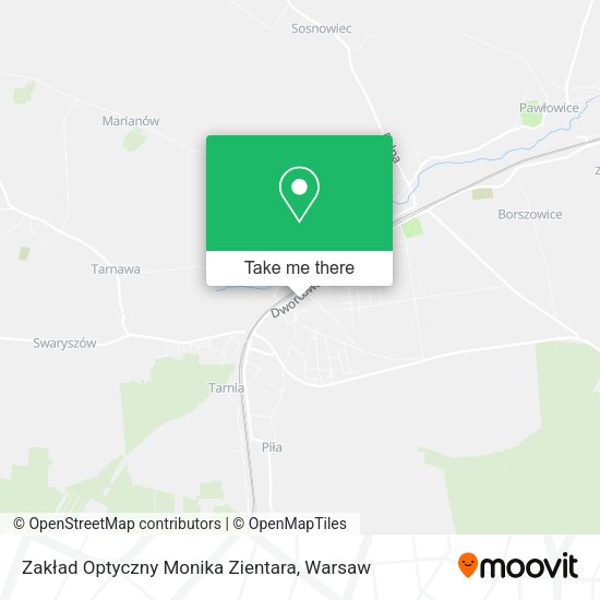 Zakład Optyczny Monika Zientara map