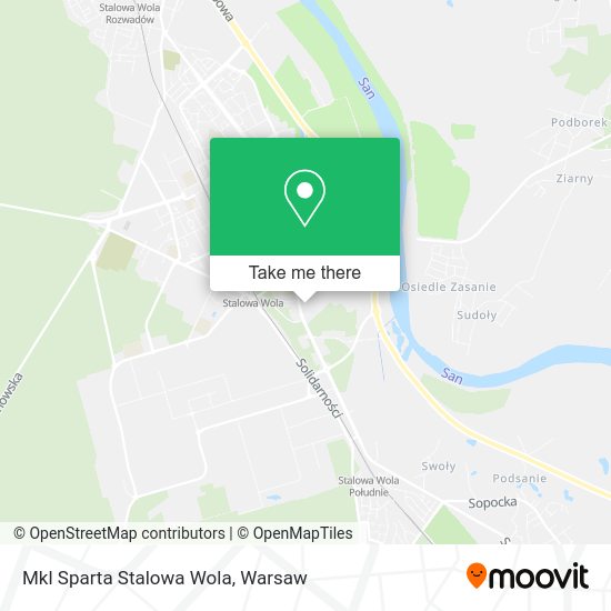 Mkl Sparta Stalowa Wola map