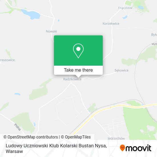 Ludowy Uczniowski Klub Kolarski Bustan Nysa map