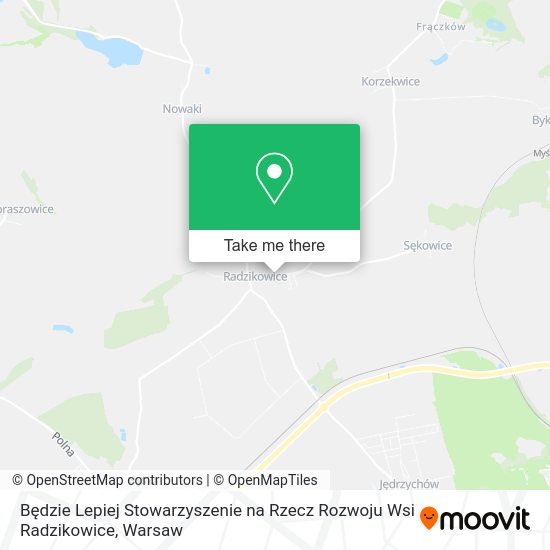 Będzie Lepiej Stowarzyszenie na Rzecz Rozwoju Wsi Radzikowice map