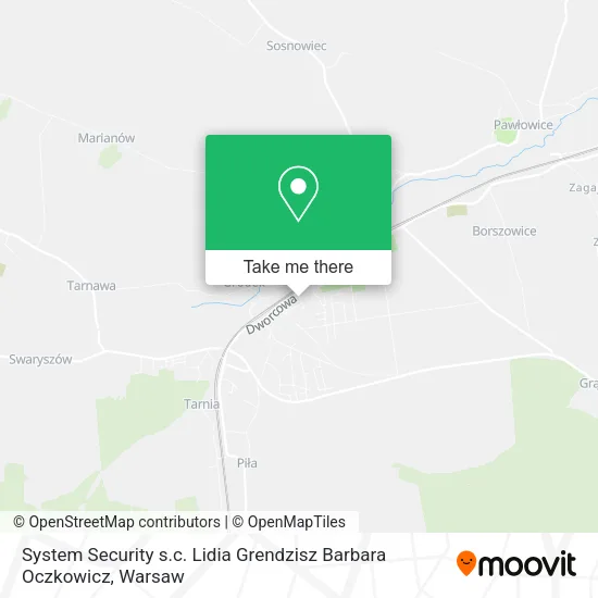 Карта System Security s.c. Lidia Grendzisz Barbara Oczkowicz