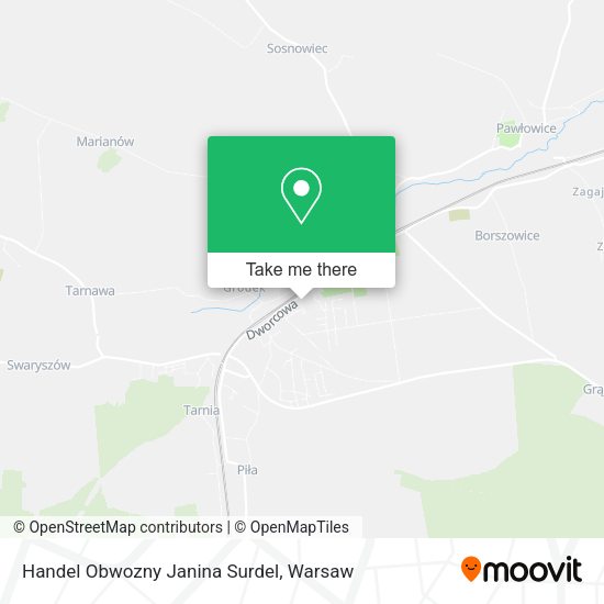 Handel Obwozny Janina Surdel map