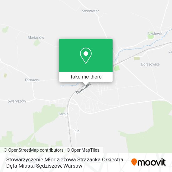 Stowarzyszenie Młodzieżowa Strażacka Orkiestra Dęta Miasta Sędziszów map