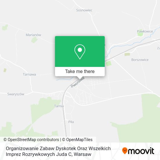 Organizowanie Zabaw Dyskotek Oraz Wszelkich Imprez Rozrywkowych Juda C map