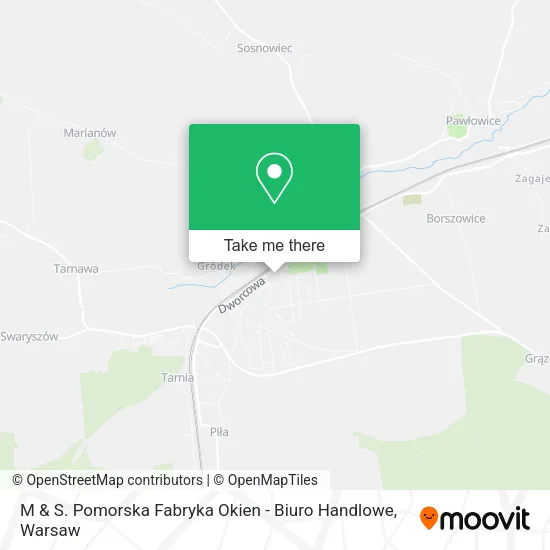 Карта M & S. Pomorska Fabryka Okien - Biuro Handlowe