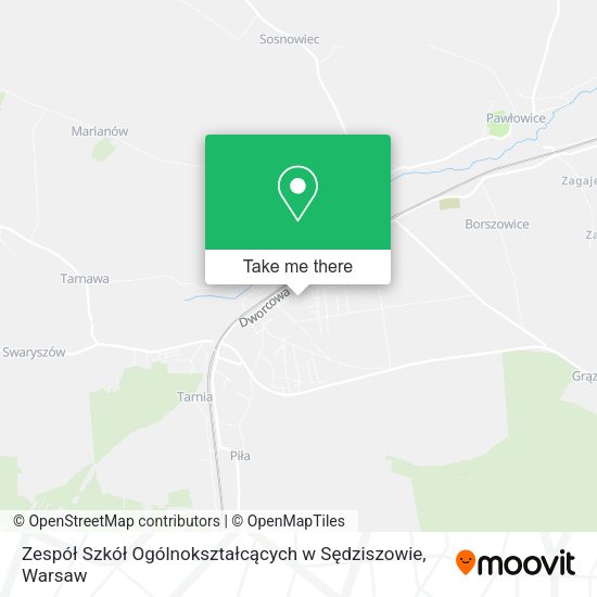 Zespół Szkół Ogólnokształcących w Sędziszowie map