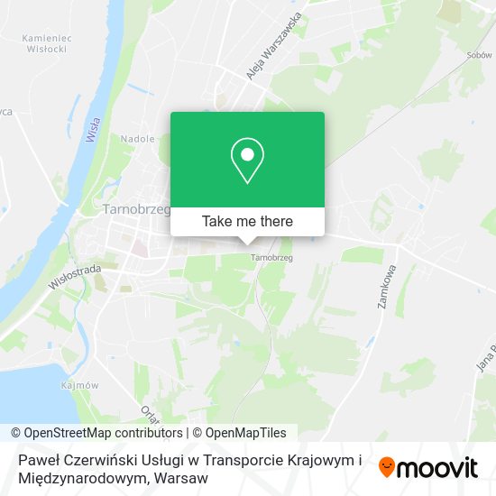 Paweł Czerwiński Usługi w Transporcie Krajowym i Międzynarodowym map