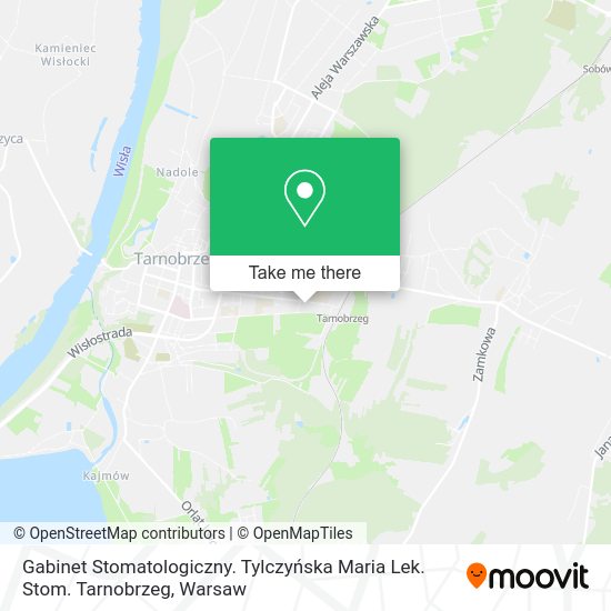 Gabinet Stomatologiczny. Tylczyńska Maria Lek. Stom. Tarnobrzeg map