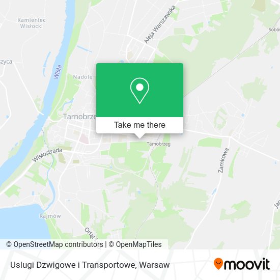 Uslugi Dzwigowe i Transportowe map