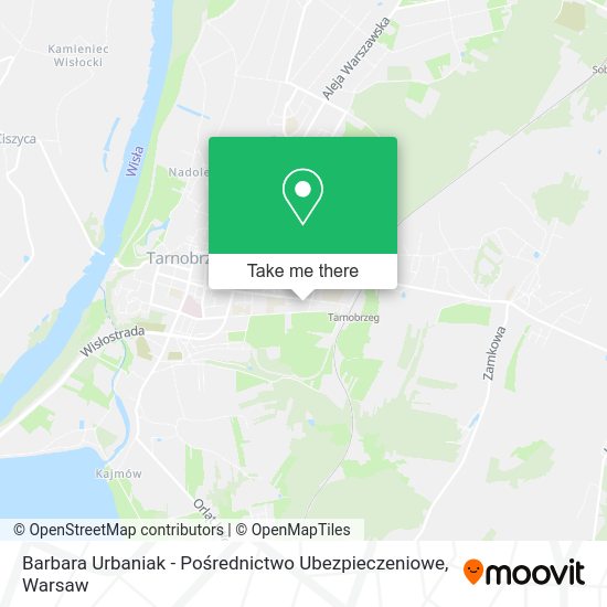 Barbara Urbaniak - Pośrednictwo Ubezpieczeniowe map