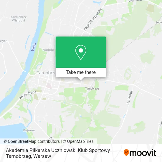 Akademia Piłkarska Uczniowski Klub Sportowy Tarnobrzeg map