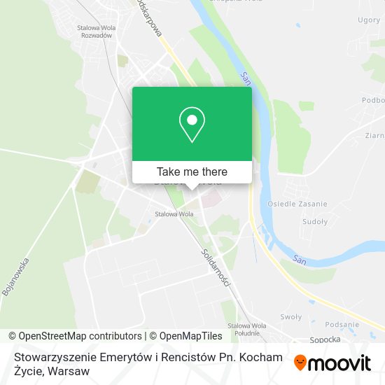 Stowarzyszenie Emerytów i Rencistów Pn. Kocham Życie map