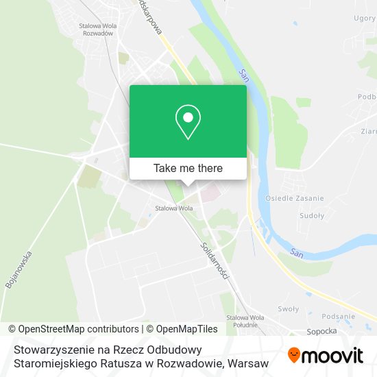 Stowarzyszenie na Rzecz Odbudowy Staromiejskiego Ratusza w Rozwadowie map