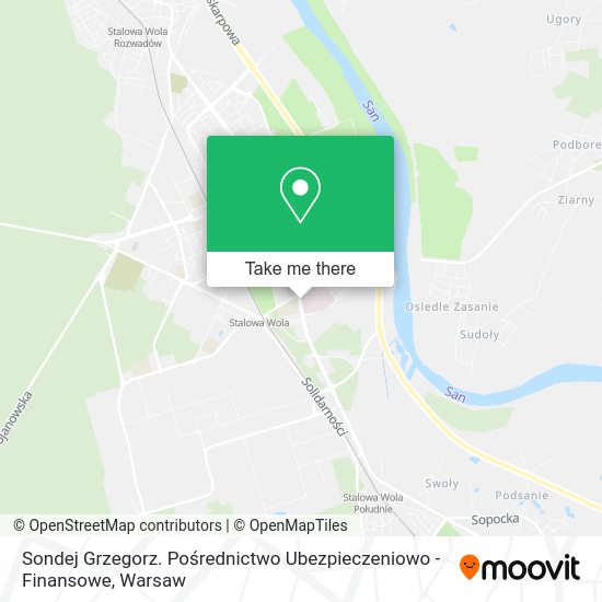 Sondej Grzegorz. Pośrednictwo Ubezpieczeniowo - Finansowe map