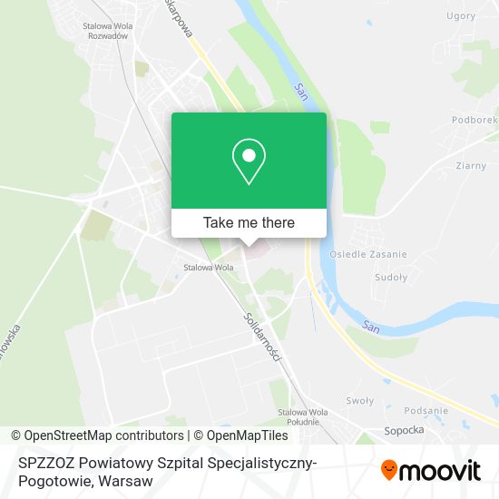 SPZZOZ Powiatowy Szpital Specjalistyczny-Pogotowie map