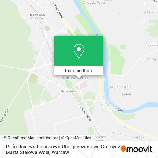 Pośrednictwo Finansowo-Ubezpieczeniowe Gromysz Marta Stalowa Wola map