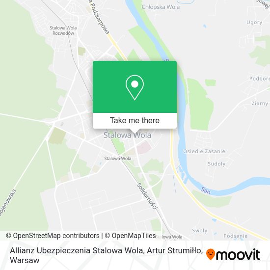 Allianz Ubezpieczenia Stalowa Wola, Artur Strumiłło map