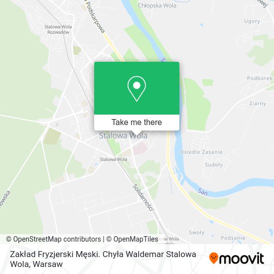 Zakład Fryzjerski Męski. Chyła Waldemar Stalowa Wola map