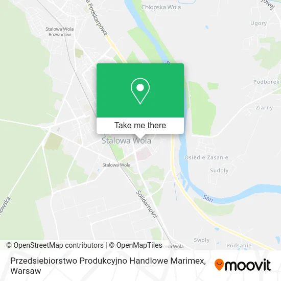 Карта Przedsiebiorstwo Produkcyjno Handlowe Marimex
