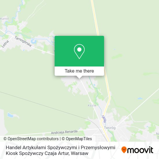 Handel Artykułami Spożywczymi i Przemysłowymi Kiosk Spożywczy Czaja Artur map