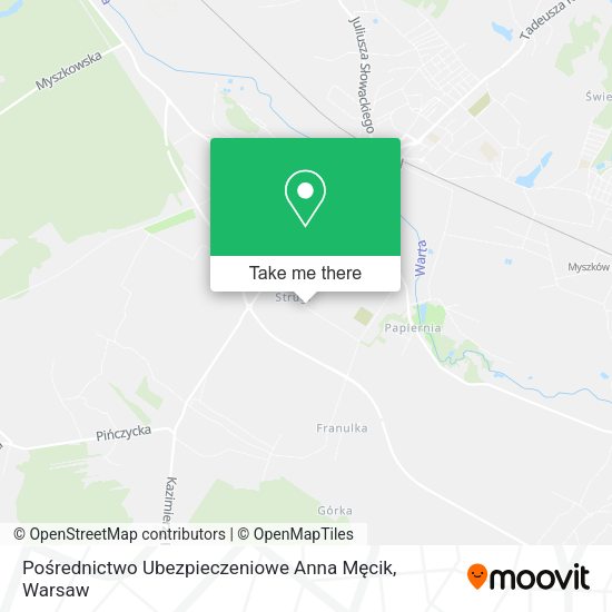 Pośrednictwo Ubezpieczeniowe Anna Męcik map