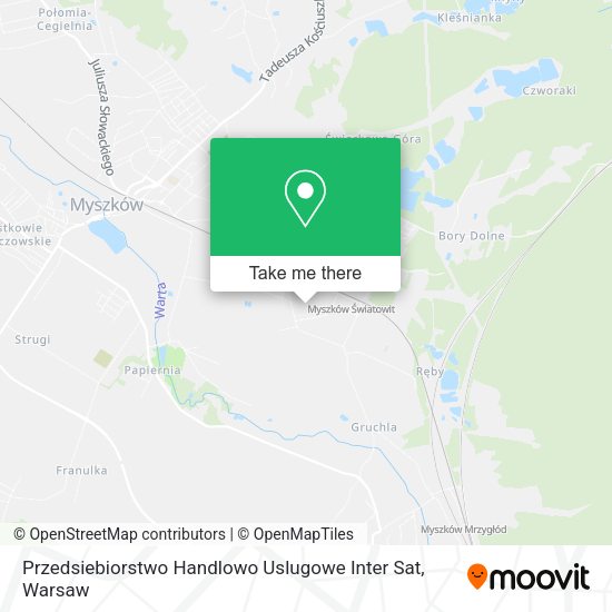 Przedsiebiorstwo Handlowo Uslugowe Inter Sat map