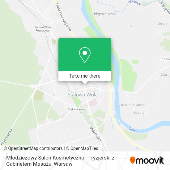 Młodzieżowy Salon Kosmetyczno - Fryzjerski z Gabinetem Masażu map