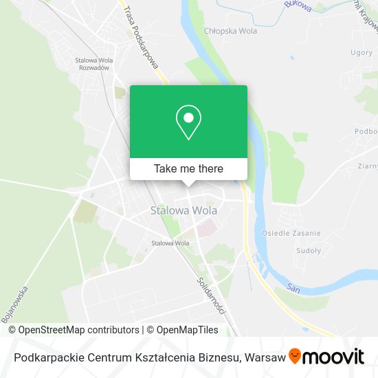 Podkarpackie Centrum Kształcenia Biznesu map