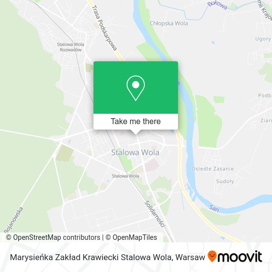 Marysieńka Zakład Krawiecki Stalowa Wola map