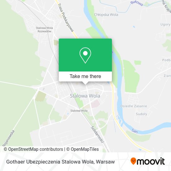 Gothaer Ubezpieczenia Stalowa Wola map