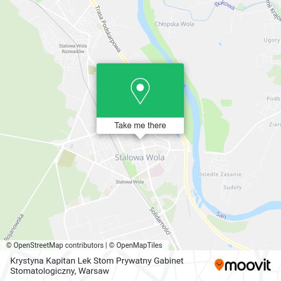 Krystyna Kapitan Lek Stom Prywatny Gabinet Stomatologiczny map