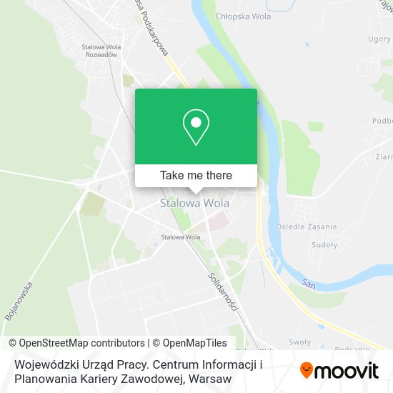 Wojewódzki Urząd Pracy. Centrum Informacji i Planowania Kariery Zawodowej map