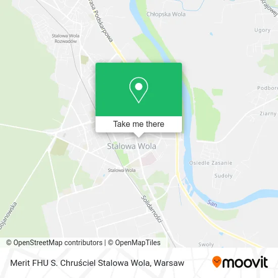 Merit FHU S. Chruściel Stalowa Wola map