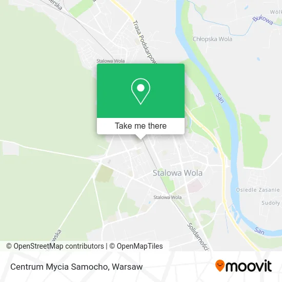 Карта Centrum Mycia Samocho