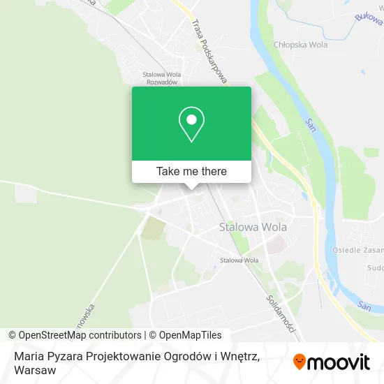 Maria Pyzara Projektowanie Ogrodów i Wnętrz map
