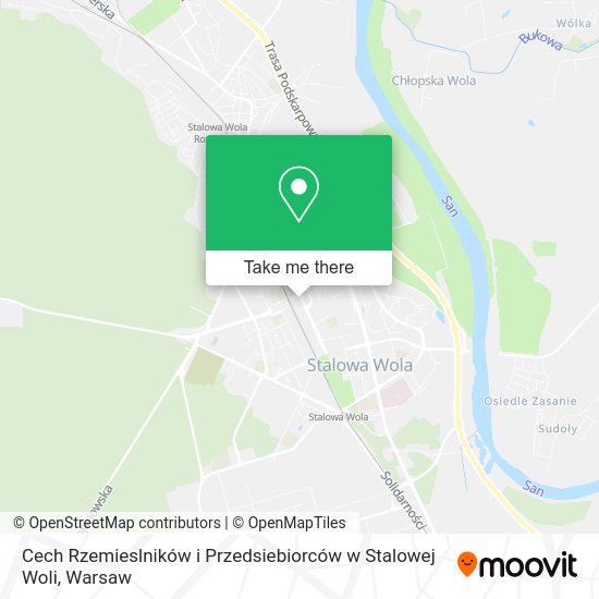 Cech Rzemieslników i Przedsiebiorców w Stalowej Woli map