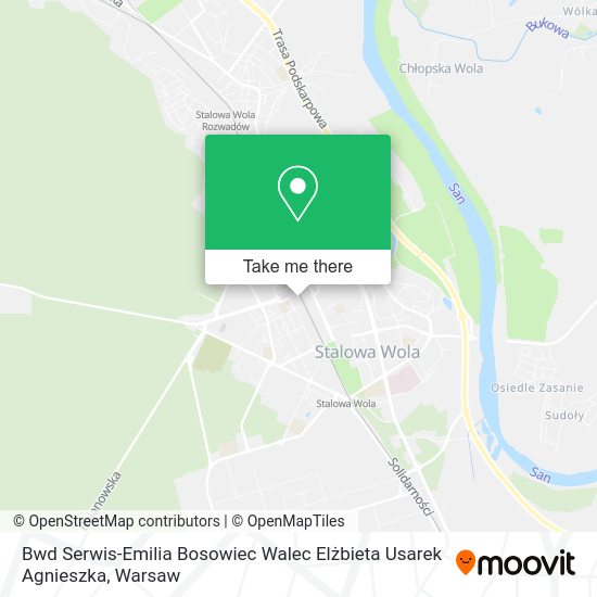 Bwd Serwis-Emilia Bosowiec Walec Elżbieta Usarek Agnieszka map