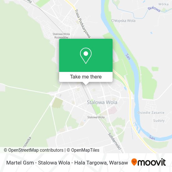 Карта Martel Gsm - Stalowa Wola - Hala Targowa