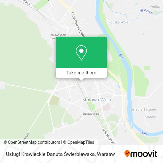 Usługi Krawieckie Danuta Świerblewska map