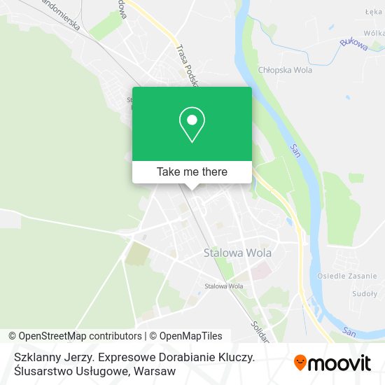 Szklanny Jerzy. Expresowe Dorabianie Kluczy. Ślusarstwo Usługowe map