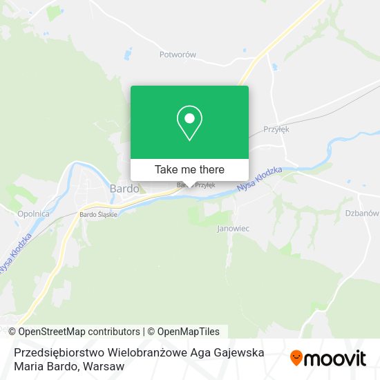 Przedsiębiorstwo Wielobranżowe Aga Gajewska Maria Bardo map