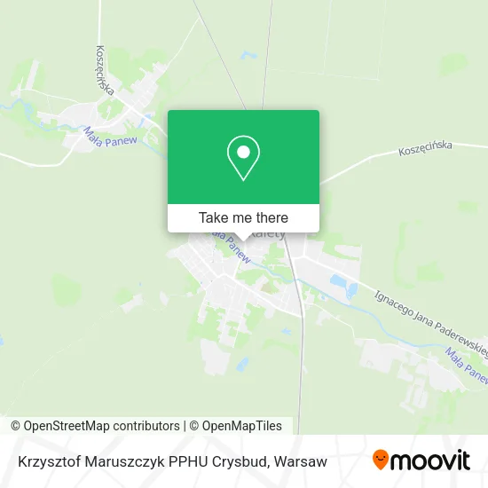Карта Krzysztof Maruszczyk PPHU Crysbud