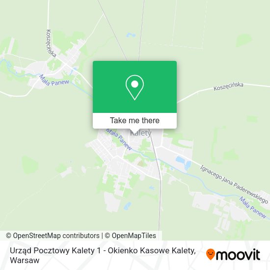 Urząd Pocztowy Kalety 1 - Okienko Kasowe Kalety map