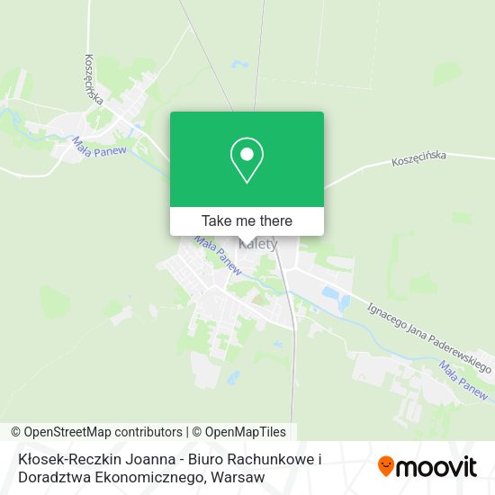 Kłosek-Reczkin Joanna - Biuro Rachunkowe i Doradztwa Ekonomicznego map