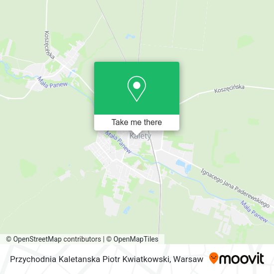 Przychodnia Kaletanska Piotr Kwiatkowski map