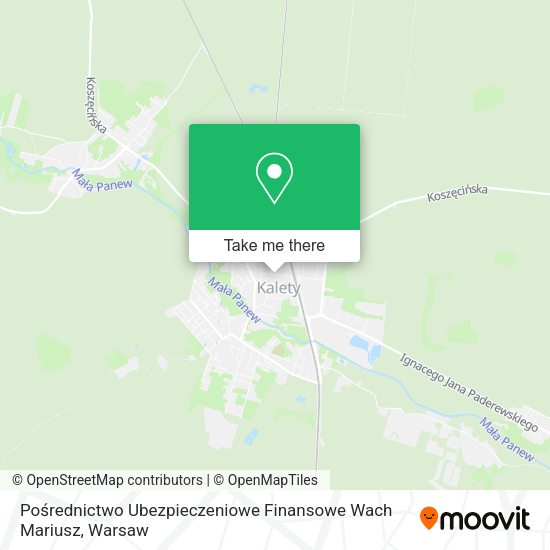 Pośrednictwo Ubezpieczeniowe Finansowe Wach Mariusz map